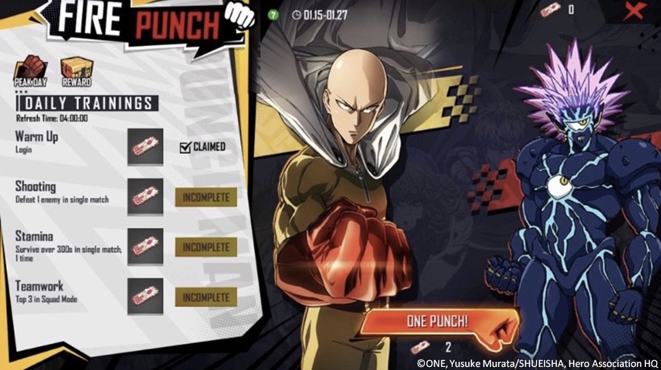 Free Fire x One-Punch Man