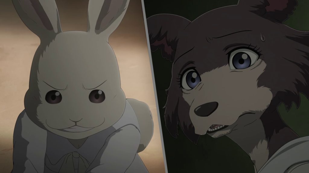 haru e juno no episódio 20 de beastars