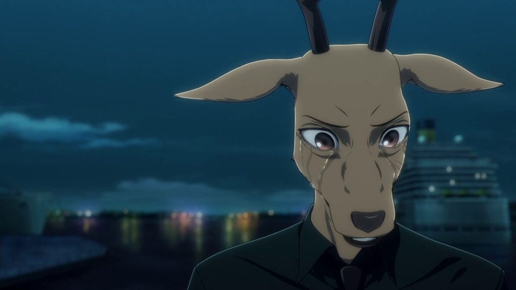 louis chora no episódio 24 de beastars