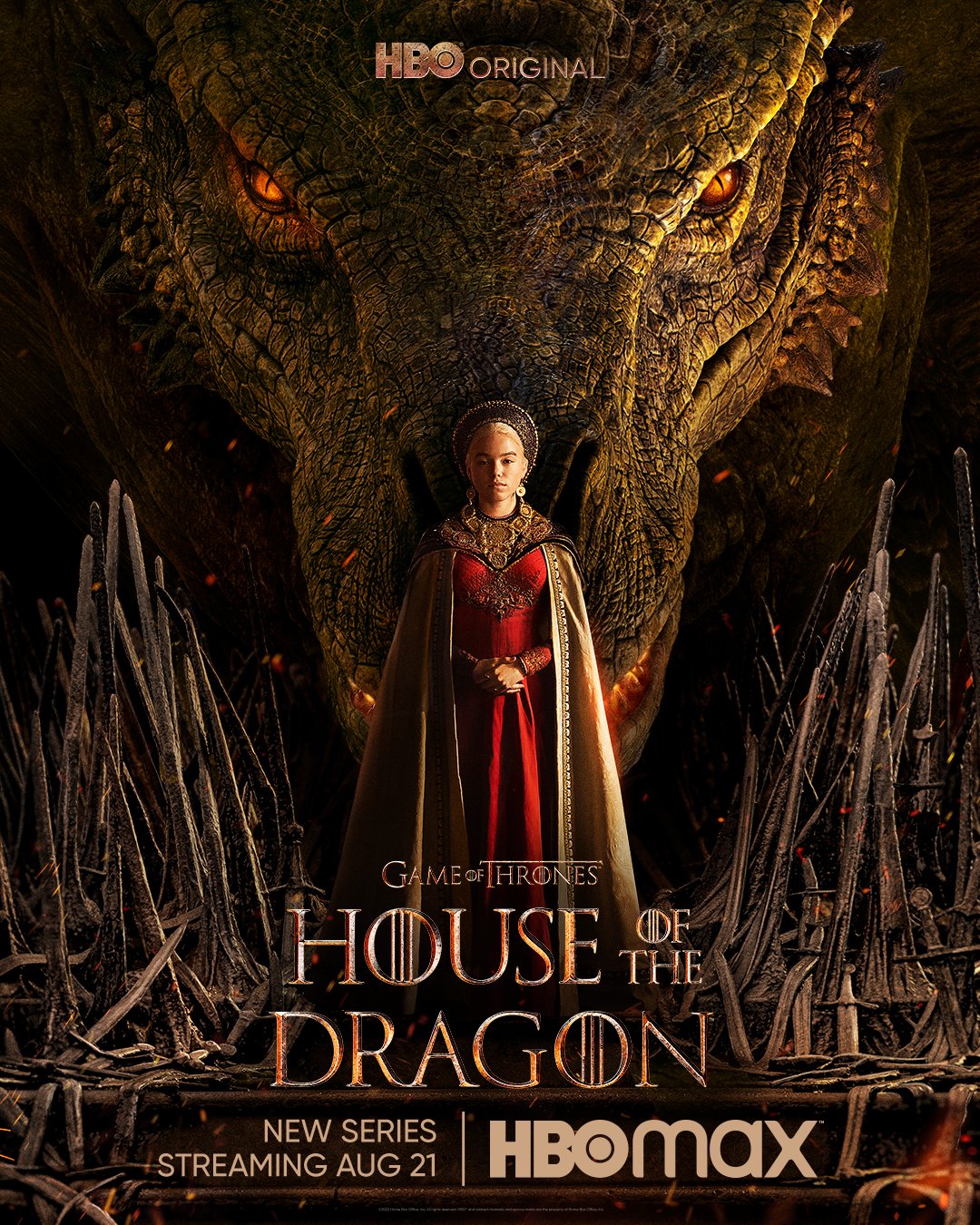 HBO divulga novo pôster de House of The Dragon, série prequel de Game