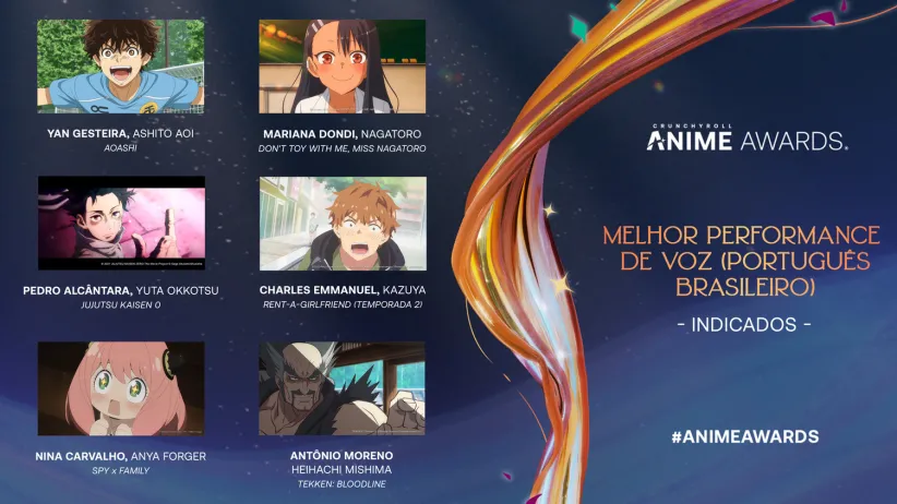 Crunchyroll revela os indicado ao Anime Awards 2023 e abre período de votação nas categorias