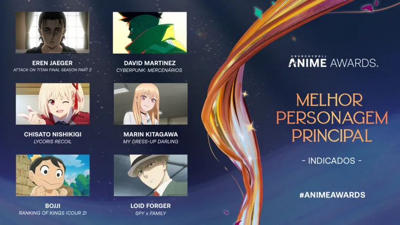 Crunchyroll revela categorias do Anime Awards 2024