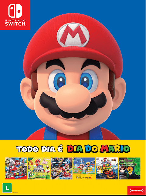 Poster Dia do MAR10 Nintendo Switch Shopping Tour 