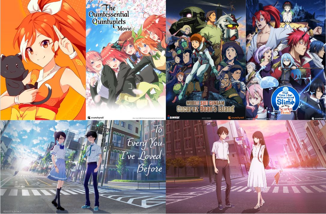 Filmes na Crunchyroll em Abril: Gundam Cucuruz, Gotoubun no Hanayome, Slime  The Movie e mais - O Megascópio